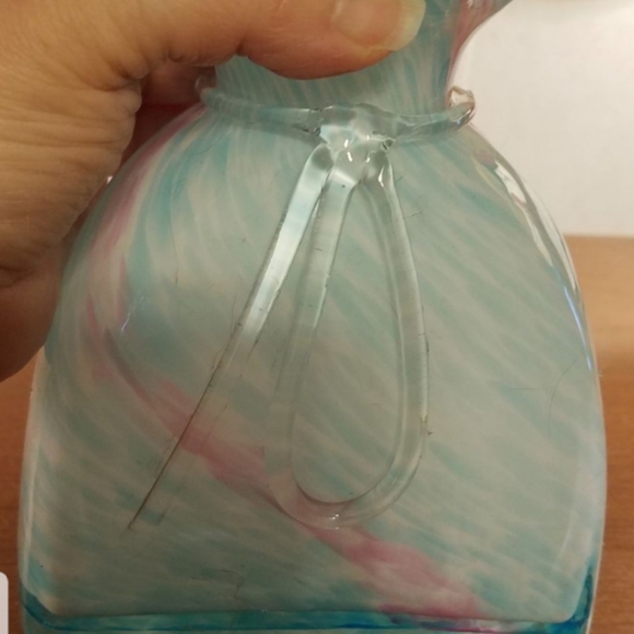 Beautiful colorfull unique glass vase Please go to my page and see other items - Picture 3 of 17